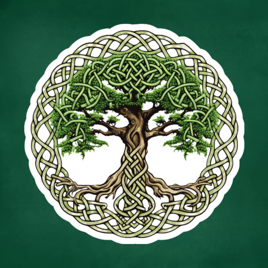 Waterproof Vinyl Celtic Tree Of Life Sticker (Available 2" inch, 3" inch, 4" inch, & 5" Inch)